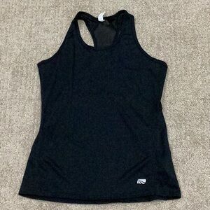 Marika Black Fitted Sleeveless Tank Top
